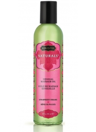 Массажное масло Naturals Strawberry Dreams с ароматом клубники - 236 мл. - Kama Sutra - купить с доставкой в Бердске