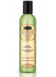 Массажное масло Naturals Vanilla Sandalwood с ароматом ванили и сандала - 236 мл. - Kama Sutra - купить с доставкой в Бердске