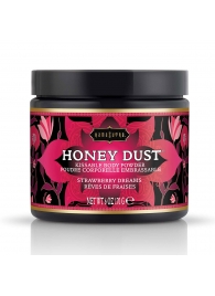 Пудра для тела Honey Dust Body Powder с ароматом клубники - 170 гр. - Kama Sutra - купить с доставкой в Бердске