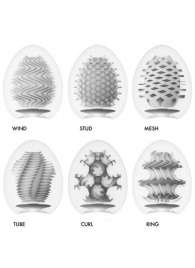 Набор из 6 мастурбаторов Tenga EGG IV с различным рельефом - Tenga - в Бердске купить с доставкой
