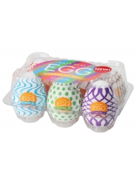 Набор из 6 мастурбаторов Tenga EGG IV с различным рельефом - Tenga - в Бердске купить с доставкой