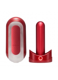 Красный мастурбатор Flip Zero Red   Warmer с подогревом - Tenga - в Бердске купить с доставкой