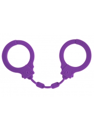 Фиолетовые силиконовые наручники Suppression - Lola Games - купить с доставкой в Бердске
