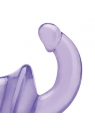 Фиолетовый безремневой страпон Strapless Strap-On - Lux Fetish - купить с доставкой в Бердске
