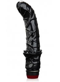 Черный вибромассажер простаты 6  Premium Prostate Massager - BlueLine - в Бердске купить с доставкой