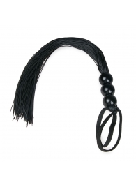 Черная силиконовая плеть Silicone Whip - 32 см. - Easy toys - купить с доставкой в Бердске