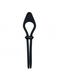 Черное эрекционное лассо с вибропулей Black Tie Affair - Zero Tolerance - в Бердске купить с доставкой