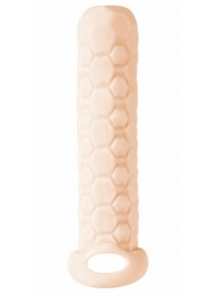 Телесный фаллоудлинитель Homme Long - 13,5 см. - Lola Games - в Бердске купить с доставкой
