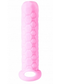 Розовый фаллоудлинитель Homme Long - 13,5 см. - Lola Games - в Бердске купить с доставкой