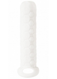 Белый фаллоудлинитель Homme Long - 13,5 см. - Lola Games - в Бердске купить с доставкой