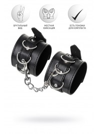 Черные наручники Anonymo на сцепке - ToyFa - купить с доставкой в Бердске