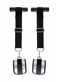 Черно-серебристые фиксаторы для рук на дверь Anonymo - ToyFa - купить с доставкой в Бердске