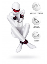 Красно-черный бондажный набор Anonymo - ToyFa - купить с доставкой в Бердске