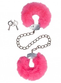 Металлические оковы с розовым мехом - Le Frivole - купить с доставкой в Бердске