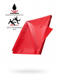 Красная простыня для секса из ПВХ - 220 х 200 см. - ToyFa - купить с доставкой в Бердске