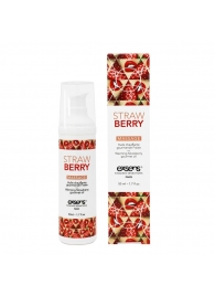 Разогревающее массажное масло  с ароматом клубники Gourmet Strawberry - 50 мл. - Exsens - купить с доставкой в Бердске