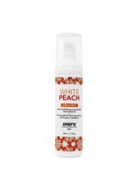 Разогревающее массажное масло Gourmet White Peach Organic с органическими ингредиентами - 50 мл. - Exsens - купить с доставкой в Бердске