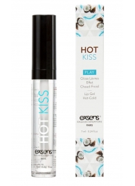 Блеск для губ Hot Kiss Coconut с ароматом кокоса - 7 мл. - Exsens - купить с доставкой в Бердске