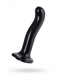 Черный стимулятор для пар P G-Spot Dildo Size M - 18 см. - Strap-on-me - в Бердске купить с доставкой