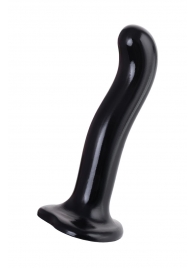 Черный стимулятор для пар P G-Spot Dildo Size M - 18 см. - Strap-on-me - в Бердске купить с доставкой
