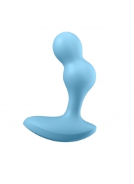 Голубой анальный вибростимулятор Deep Driver - 11,2 см. - Satisfyer - в Бердске купить с доставкой