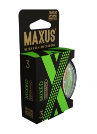 Презервативы в пластиковом кейсе MAXUS AIR Mixed - 3 шт. - Maxus - купить с доставкой в Бердске