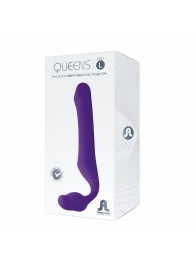 Фиолетовый безремневой страпон Queens L - Adrien Lastic - купить с доставкой в Бердске