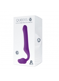 Лиловый безремневой страпон Queens M - Adrien Lastic - купить с доставкой в Бердске
