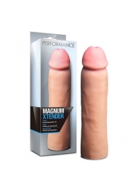 Телесная фаллическая насадка на пенис Magnum Xtender - 23 см. - Blush Novelties - в Бердске купить с доставкой