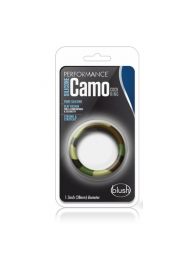 Эрекционное кольцо камуфляжной расцветки Silicone Camo Cock Ring - Blush Novelties - в Бердске купить с доставкой
