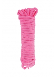 Розовая веревка для связывания Sweet Caress Rope - 10 метров - Sweet Caress - купить с доставкой в Бердске