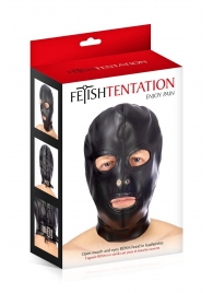 Маска-шлем с прорезями для глаз и рта - Fetish Tentation - купить с доставкой в Бердске