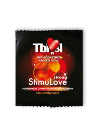 Разогревающий гель-лубрикант Stimulove Strong в одноразовой упаковке - 4 гр. - Биоритм - купить с доставкой в Бердске