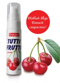 Гель-смазка Tutti-frutti с вишнёвым вкусом - 30 гр. - Биоритм - купить с доставкой в Бердске