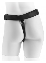 Страпон с телесной насадкой 7  Uncut with Strap on Harness - 18 см. - Pipedream - купить с доставкой в Бердске