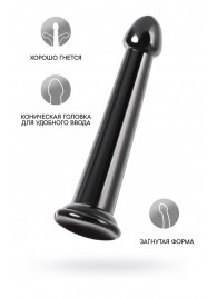 Черный нереалистичный фаллоимитатор Jelly Dildo L - 20 см. - Toyfa Basic