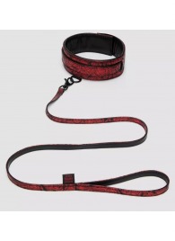 Стильный ошейник с поводком Reversible Faux Leather Collar and Lead - Fifty Shades of Grey - купить с доставкой в Бердске