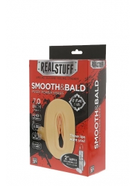Мастурбатор-вагина с вибрацией и выносным пультом управления REALSTUFF SMOOTH   BALD - Dream Toys - в Бердске купить с доставкой