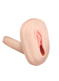 Мастурбатор-вагина с вибрацией и выносным пультом управления REALSTUFF SMOOTH   BALD - Dream Toys - в Бердске купить с доставкой