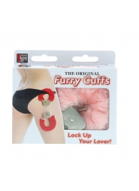 Металлические наручники с розовой меховой опушкой METAL HANDCUFF WITH PLUSH PINK - Dream Toys - купить с доставкой в Бердске