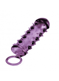 Закрытая фиолетовая насадка с пупырышками SAMURAI PENIS SLEEVE PURPLE - 14,5 см. - NMC - в Бердске купить с доставкой