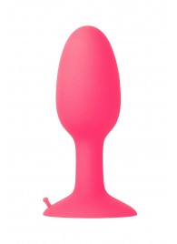 Розовая пробка POPO Pleasure со встроенным вовнутрь стальным шариком - 10,5 см. - POPO Pleasure