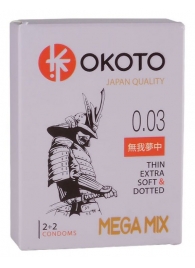 Набор из 4 презервативов OKOTO MegaMIX - Sitabella - купить с доставкой в Бердске