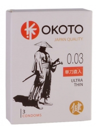 Ультратонкие презервативы OKOTO Ultra Thin - 3 шт. - Sitabella - купить с доставкой в Бердске