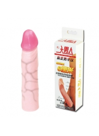 Удлиняющая насадка на пенис Deep Love - 21,5 см. - Baile - в Бердске купить с доставкой
