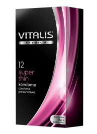 Ультратонкие презервативы VITALIS PREMIUM super thin - 12 шт. - Vitalis - купить с доставкой в Бердске