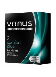 Контурные презервативы VITALIS PREMIUM comfort plus - 3 шт. - Vitalis - купить с доставкой в Бердске