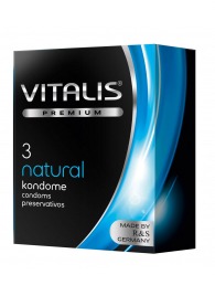 Классические презервативы VITALIS PREMIUM natural - 3 шт. - Vitalis - купить с доставкой в Бердске
