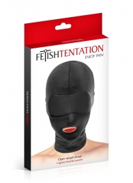 Сплошная маска на голову с прорезью для рта - Fetish Tentation - купить с доставкой в Бердске