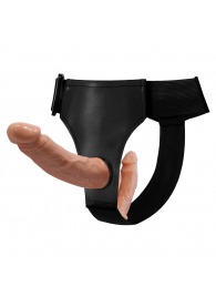 Женский страпон с 2 отростками - внешним и внутренним - Baile - купить с доставкой в Бердске